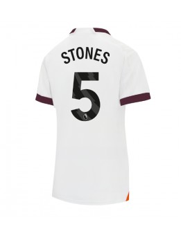 Billige Manchester City John Stones #5 Bortedrakt Dame 2023-24 Kortermet